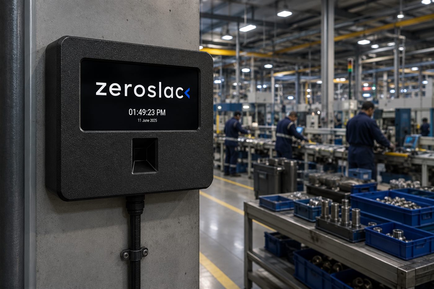 Zack Terminal in a factory