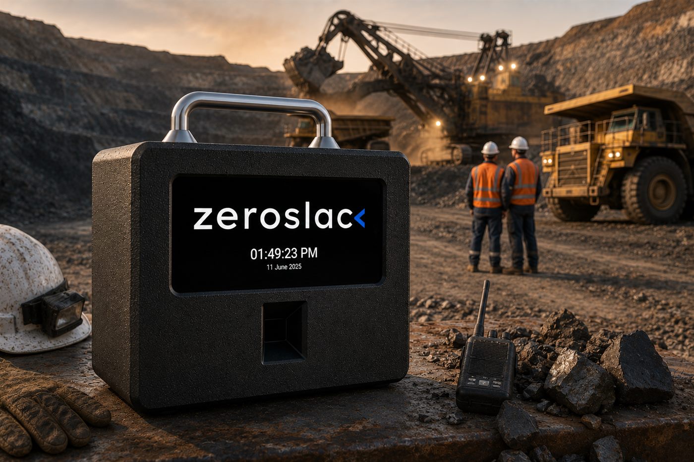Zack Portable on a mining site